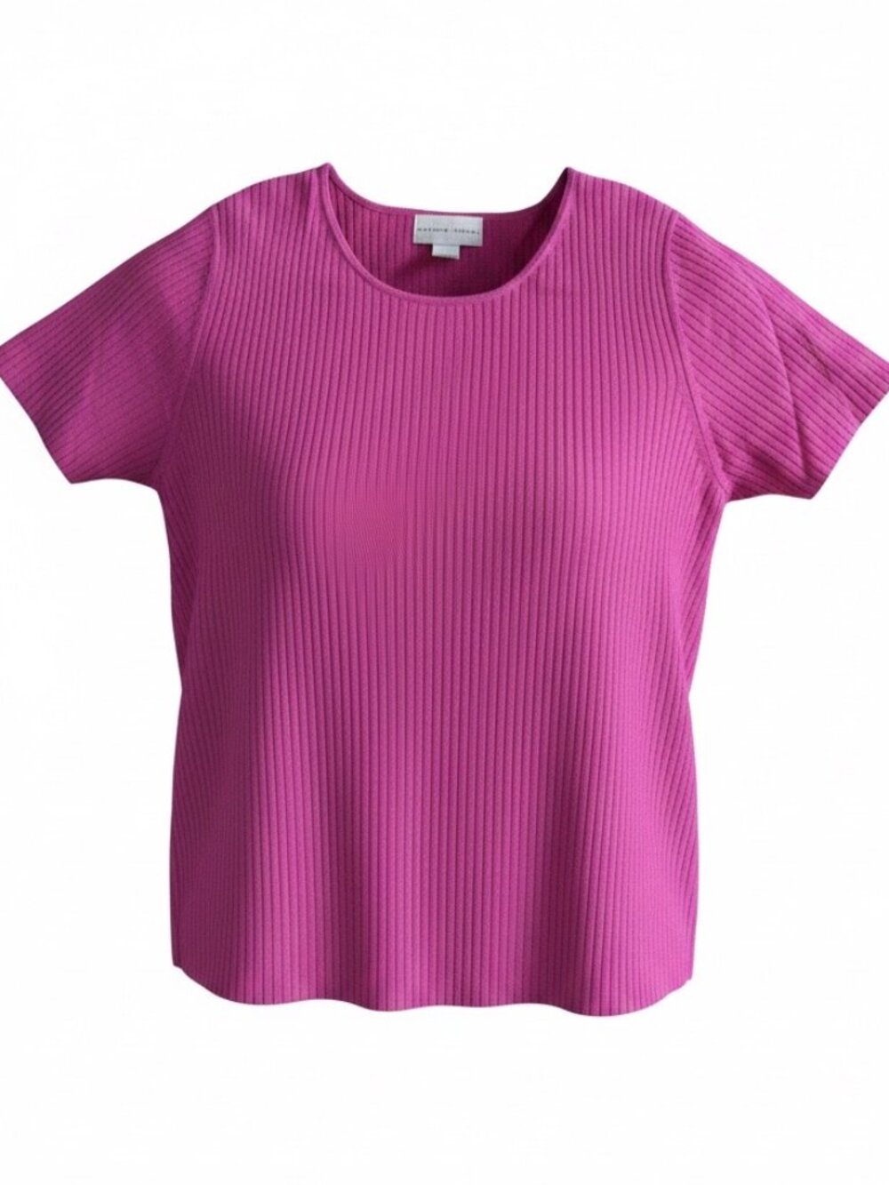 August Silk 100% Crewneck Style Lightweight sweater Sz 2X Fushia